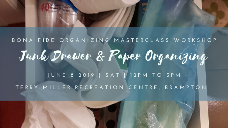 Junk Drawer Organizing Workshop