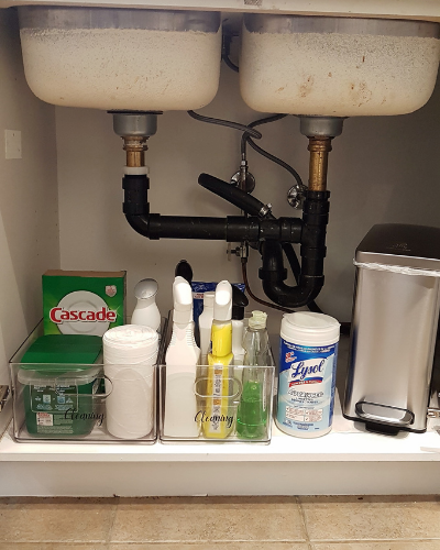 cleaning product storage