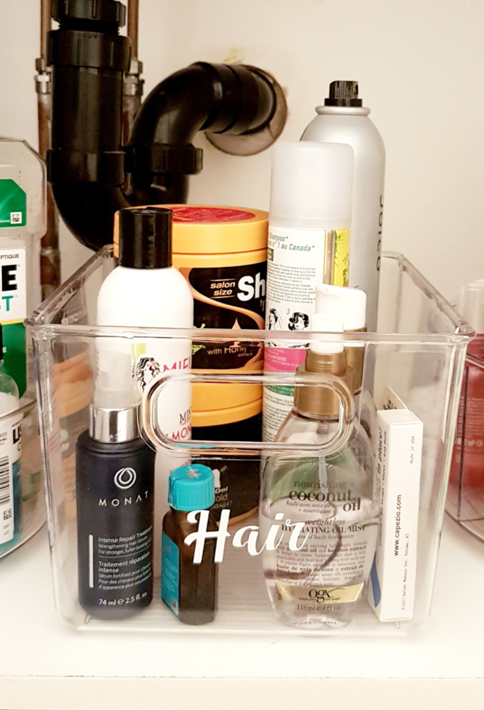 decluttering your natural hair care products